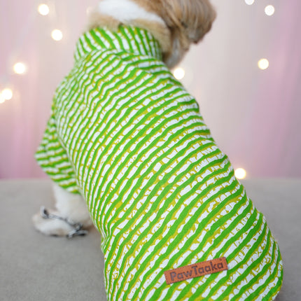 Dog Leheriya Kurta Combo Pack of 2 - Indian Festive Pet Outfit