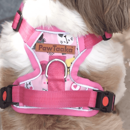 PawTaaka Reflective Dog Vest Harness – Adjustable & Padded