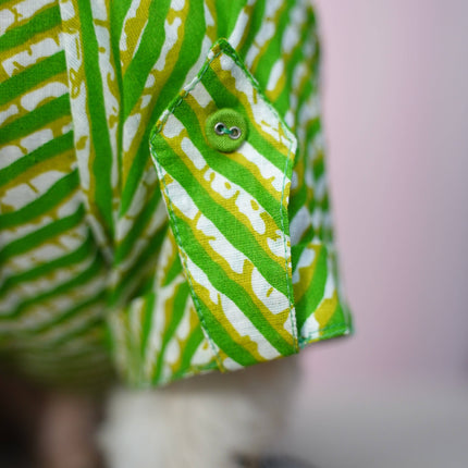 Dog Leheriya Kurta Combo Pack of 2 - Indian Festive Pet Outfit