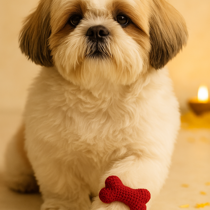 Red Bone Rakhi – Handmade Love for Pets