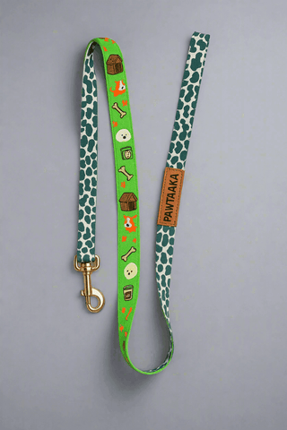 PawTaaka Dual Sided Dog Leash – Cartoon & Animal Print