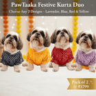 PawTaaka Festive Kurta Duo – Pack of 2 Outfits
