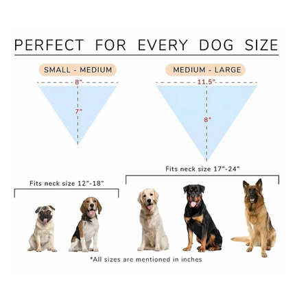 PawTaaka Festive Brocade Dog Bandana – Available in Red or Blue