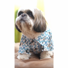 PawTaaka ZigZag Vibes Dog Shirt – Icy Blue Paws Edition