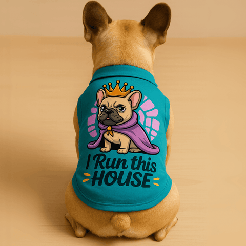 PawTaaka Royal Ruler Dog T-Shirt – Crown Print Statement Tee
