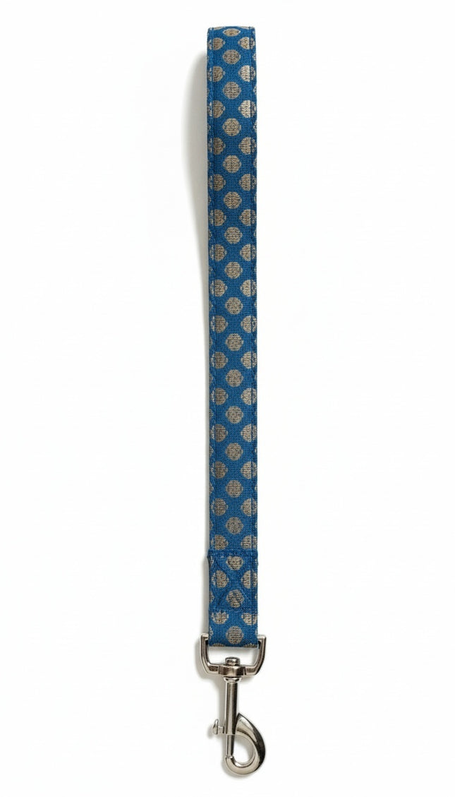 PawTaaka Blue Festive Leash for Dogs & Cats | Stylish & Durable Festival Walk Accessory