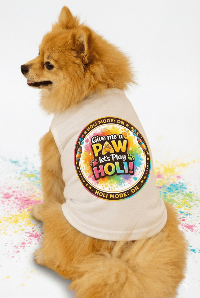 PawTaaka Holi Pawty Dog & Cat T-Shirt