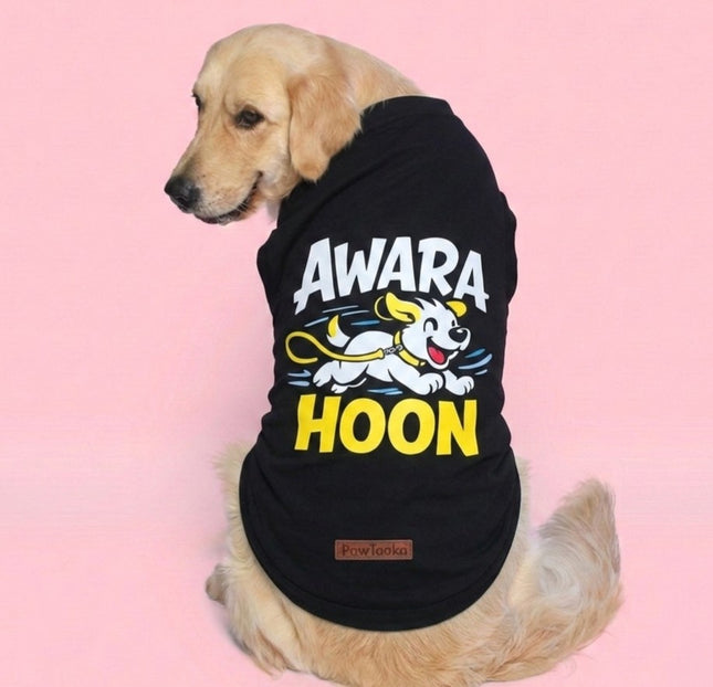 PawTaaka Awara Hoon Dog T-Shirt