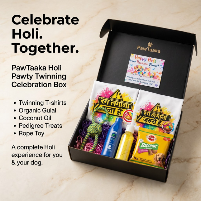 Holi Pawty Twinning Celebration Box for Dogs & Pet Parents