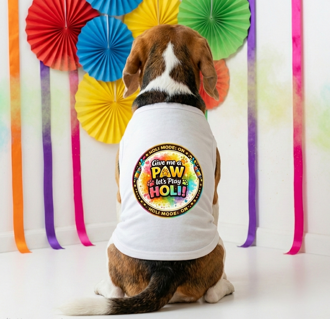 PawTaaka Holi Pawty Dog & Cat T-Shirt
