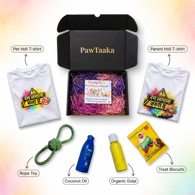 Holi Pawty Twinning Celebration Box for Dogs & Pet Parents