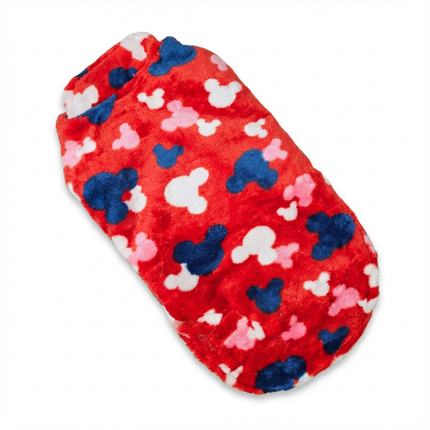 PawTaaka Everyday Reversible Winter Jacket – Blue Quilted & Red Plush Fur